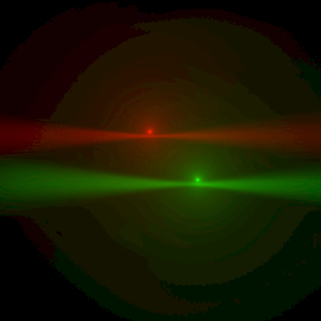 Beam waist and epi-spots nearing alignment