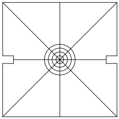  Square target for scanner alignment verification